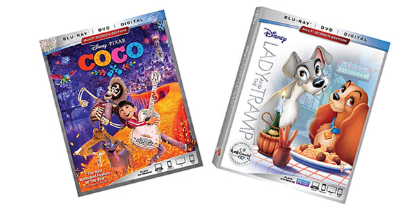 Coco + Lady and the Tramp on Blu-Ray